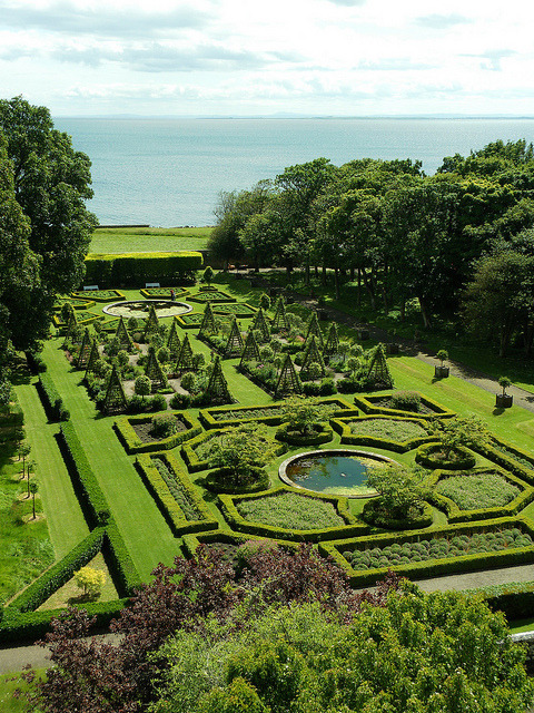 Gardens at Dunrobin Castle, Scotland