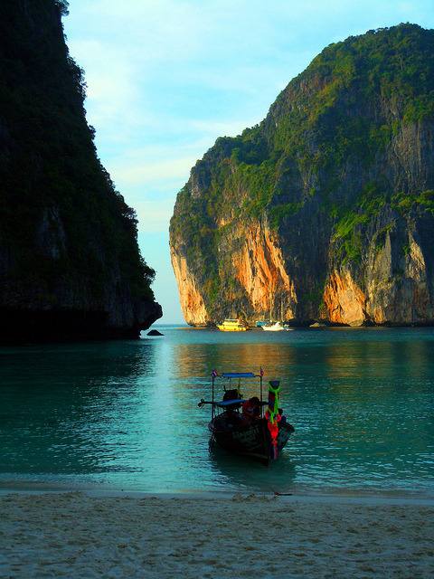 Maya Bay in Phi Phi Leh Islands, Thailand