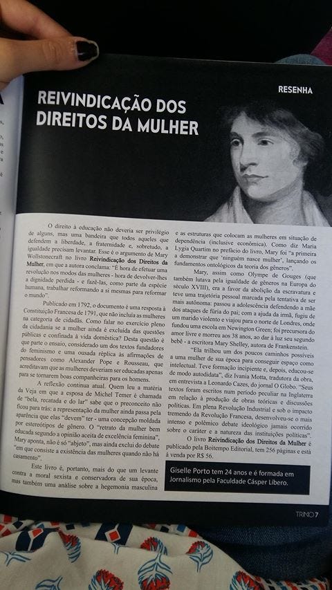 Reivindicação dos direitos da mulher