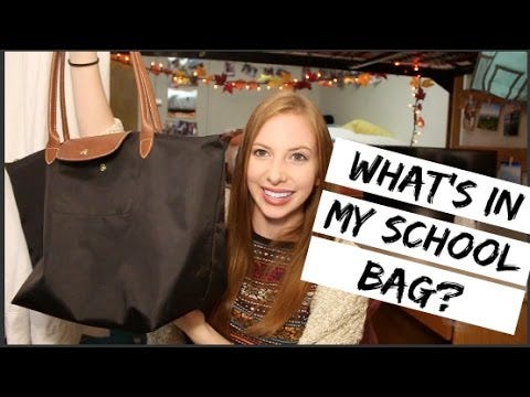 Whats In My Bag  Longchamp Le Pliage large Tote 