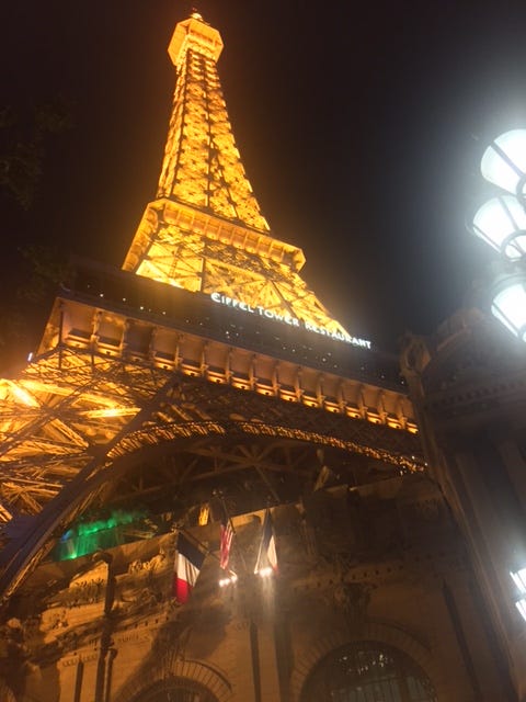 Inside of Paris Las Vegas. I stayed here with my girlfriends when we  celebrated our 55th birthdays.