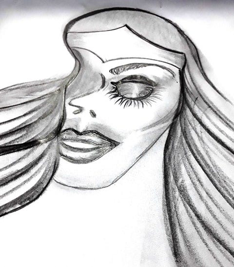Tutorial feminino  Art drawings sketches, Pencil art drawings, Face drawing