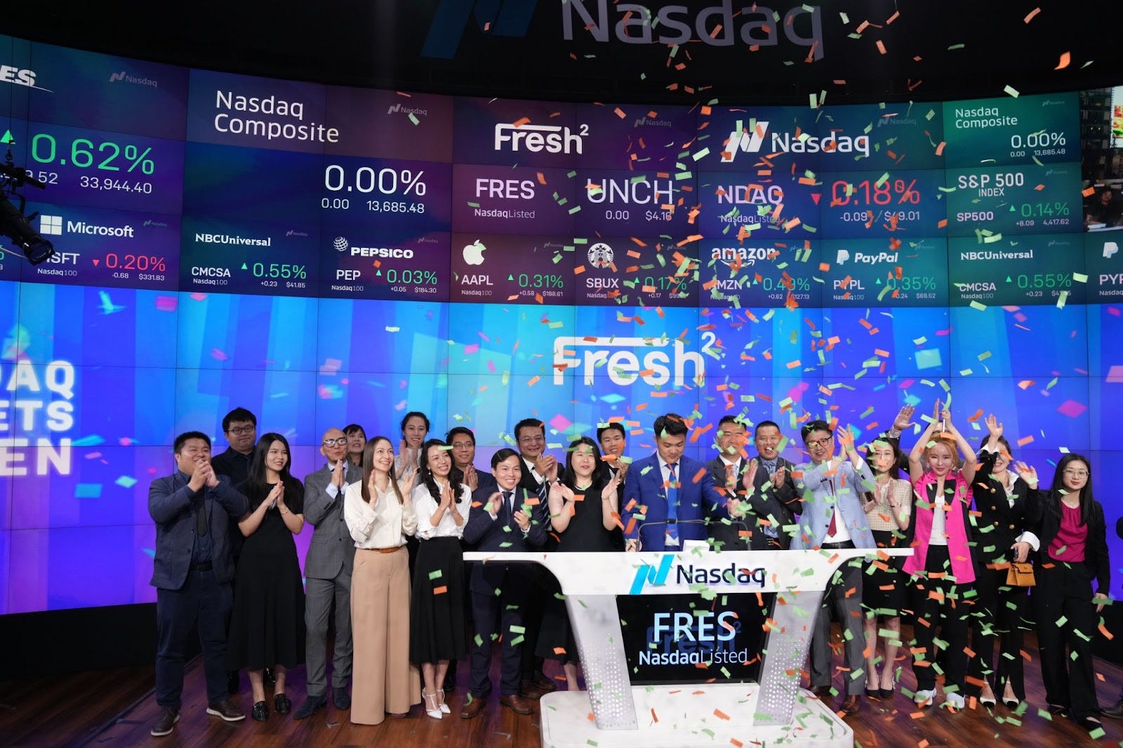 Fresh2 Rings the Nasdaq Opening Bell 