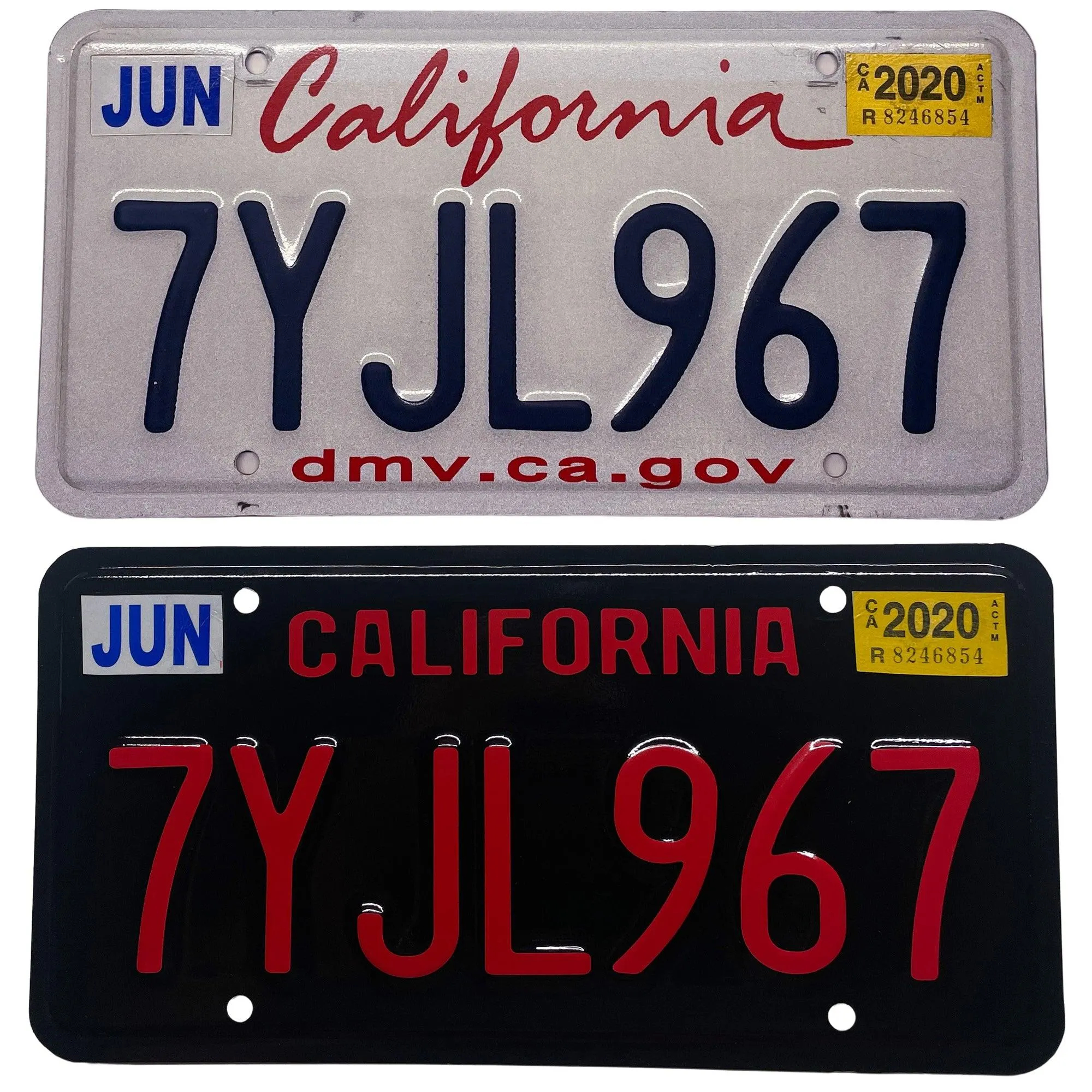 California license plate