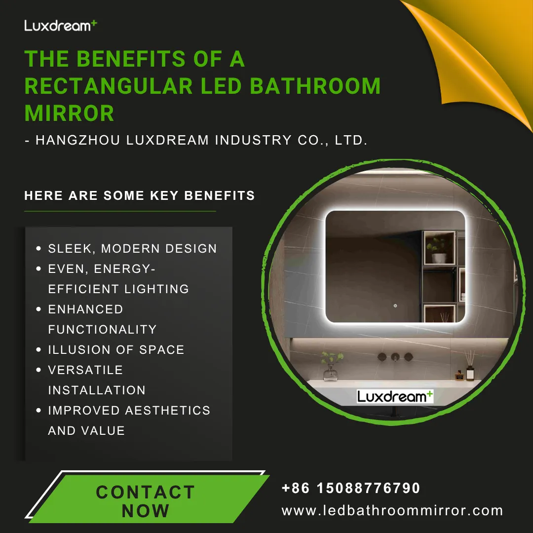 Rectangular LED Bathroom Mirror