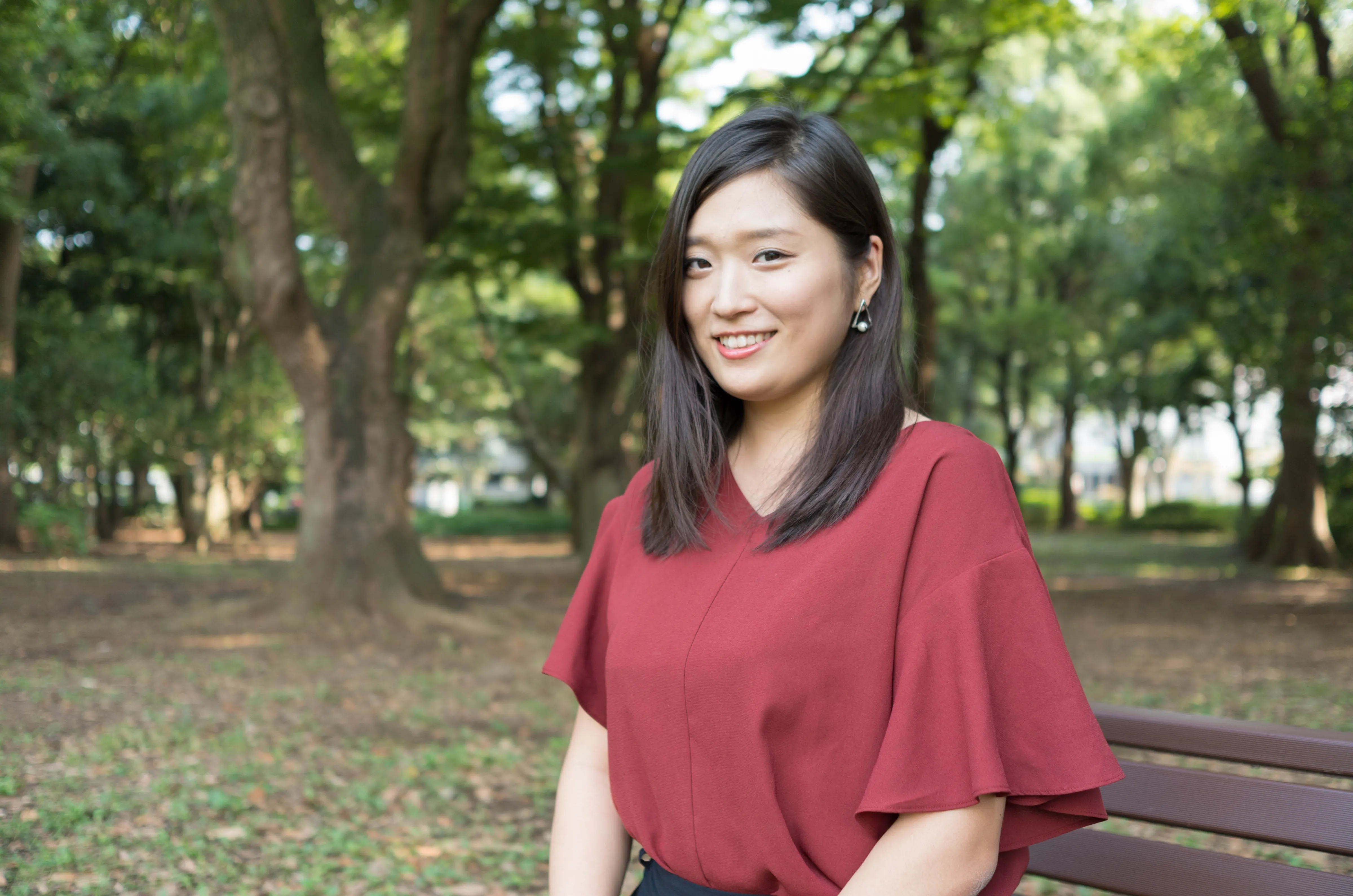 花が似合う女の子 ＠ 代々木公園