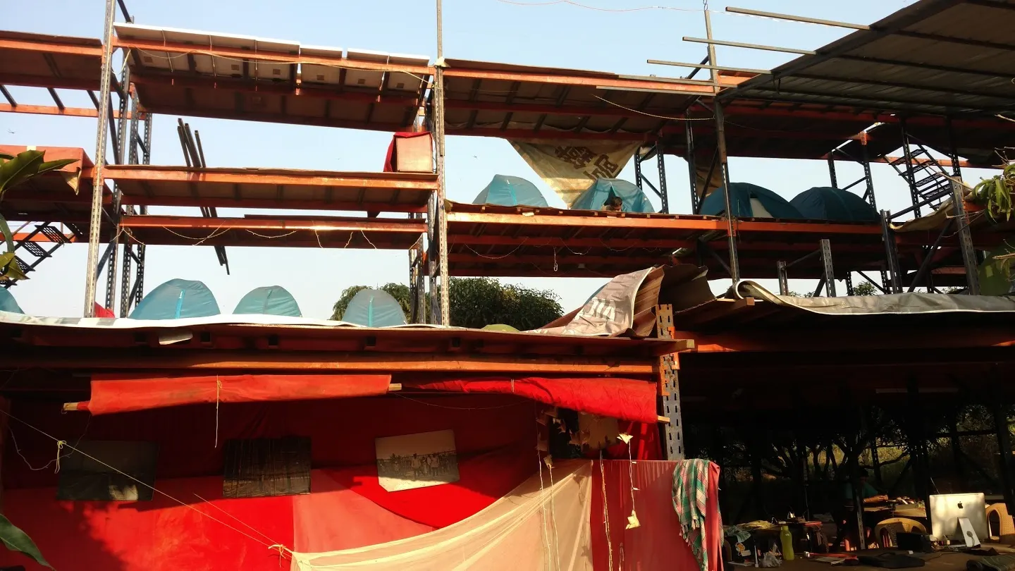 Existing Jaaga Structure at the Hamsah Organic Farm (source: Freeman Murray)