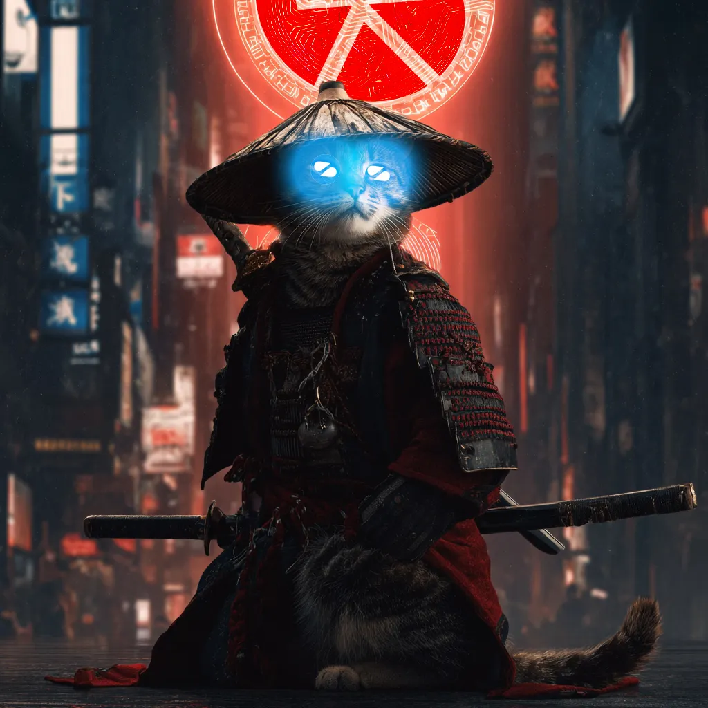 Tonswap Samurai Cat meme