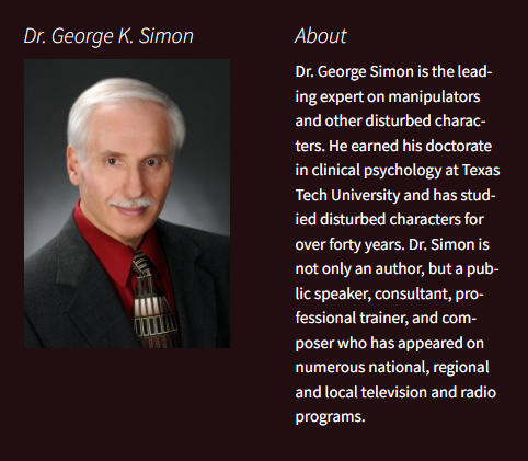 Understanding Narcissism. — Through the Lens of Dr. George Simon | by ...