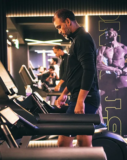 Fitclub Treadmill training at fitness club