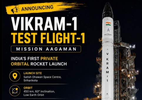 Vikram-1 Mission Aagaman: India’s First Private Orbital Rocket Launch Marks a Historic Milestone