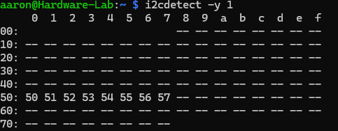 Scanning I2c BUS