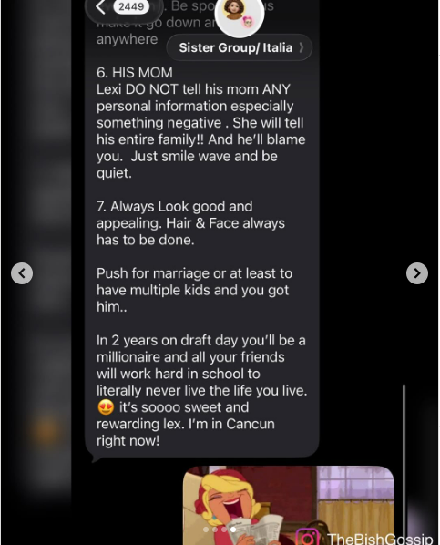 courtesy of Instagram. Fair use for commentary