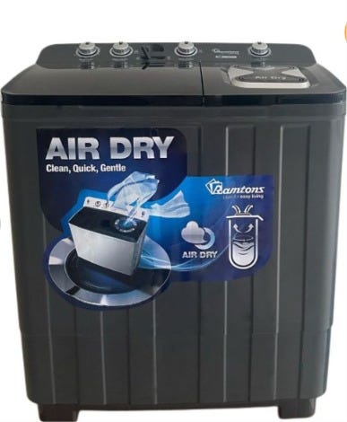 TWIN TUB SEMI AUTOMATIC 15KG WASHER, 7KG SPIN — RW/214