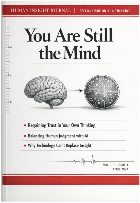 When ChatGPT Becomes Your First Thought: How to Use AI Without Losing Judgment, Confidence, or Your Own Voice