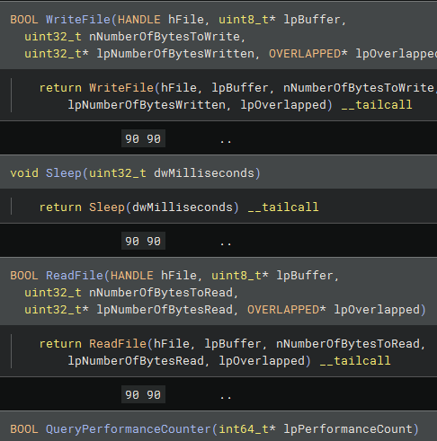 Fig 7 — API Wrapper Stubs Analysis