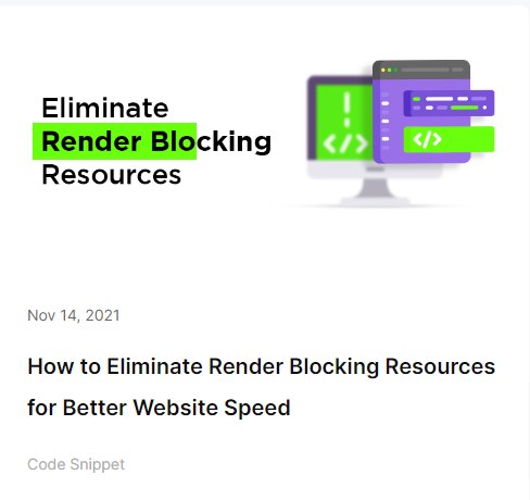 How to Eliminate Render Blocking Resources for Better Website Speed ...