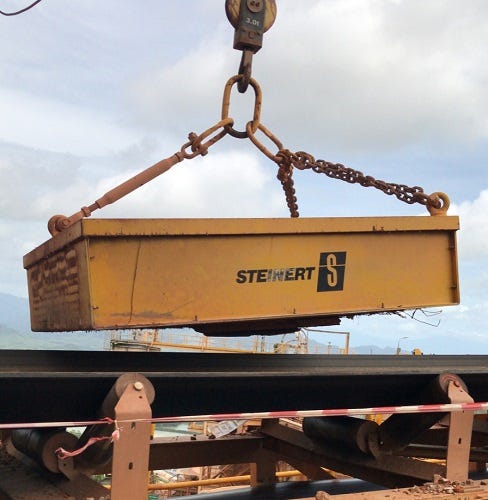 PT MASUSKITA UNITED — Jual Magnetic Separator Gantung Indonesia