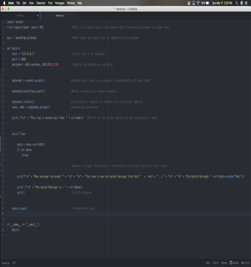 Encrypted Chat Session Project (Python) | by Amit Manbahal | Medium