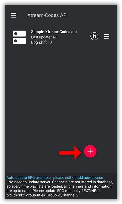 How to setup IPTV on GSE via Xtream-Codes API?