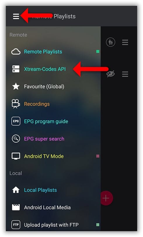 How to setup IPTV on GSE via Xtream-Codes API?