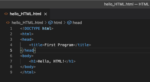 HTML First Program. Hello, HTML! | by Gummadi Divya | Medium