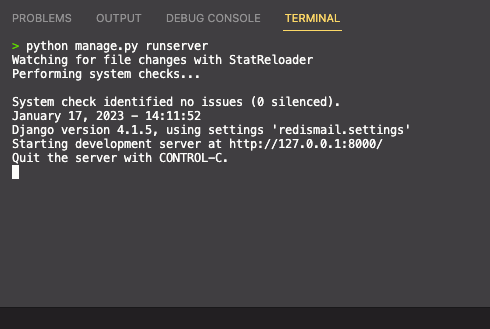 Django server