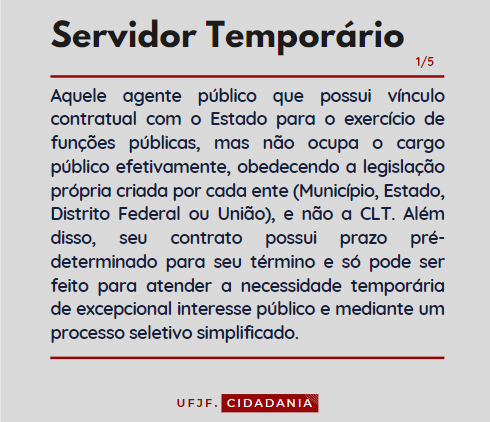 Servidor Público Temporário — Glossário | by UFJF Cidadania | Medium