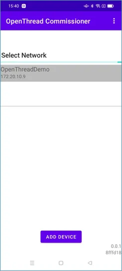 Select a network