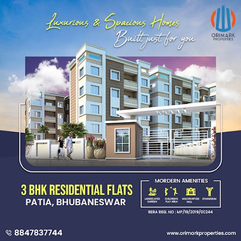 Luxury Flats in Bhubaneswar: Buying 2, 3 BHK Flats and Apartments will Bring Real Happiness