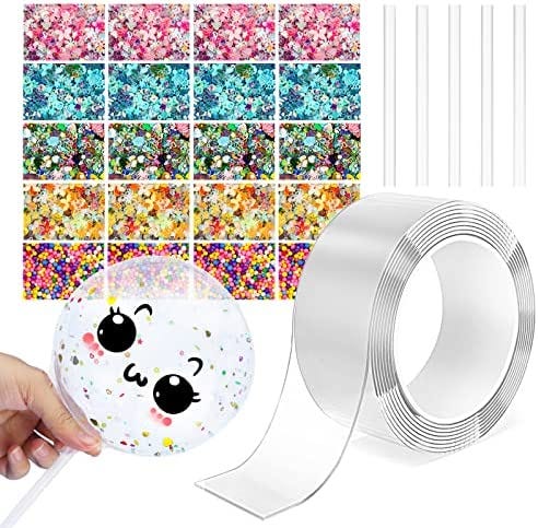 Nano Tape Bubble Kit för barn med luftpump, Nano dubbelsidig