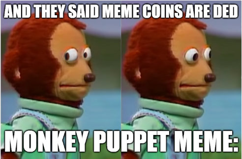 bored of the monkey looking away meme? invest in this new spin on it now! :  r/MemeEconomy