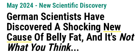 Banner saying German scientists discovered that overweight individuals often have lower BAT levels