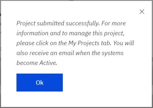 Illustration-4: Notification your Project was successfully.