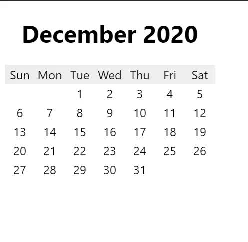 Create Calendar Using HTML and CSS (Source Code) | by Cwrcode | Medium image.