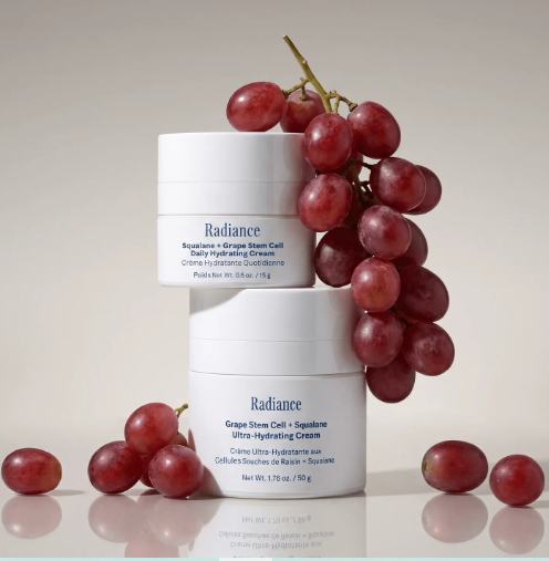 The ultimate duo for deep hydration: Three Ships Radiance Cream with Grape Stem Cell & Squalane.