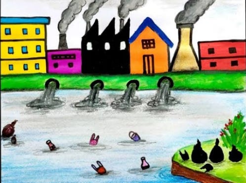 Polluted Water Cartoons and Comics  funny pictures from CartoonStock