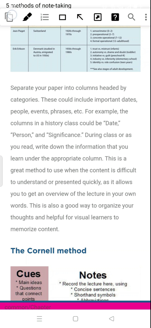 Easiest way to take notes from Pdfs or webpages in android