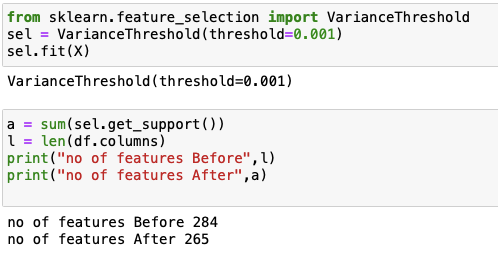Variance Threshold for Feature Selection | by FARSHAD K | Medium