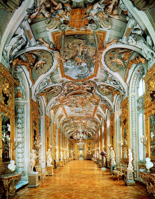 Gallery of the Mirrors at Palazzo Doria Pamphilj in Rome, Italy
