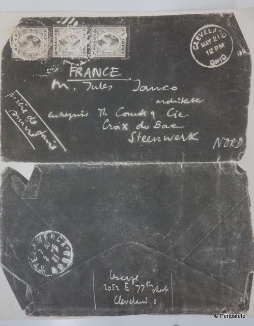 A letter from his friend and ETH classmate, Architect Willi Lescaze.