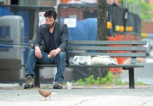 Source: Imgflip.com — Even Keanu feels low when a movie wraps