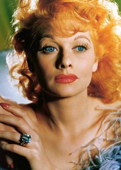 lucille ball natural hair color