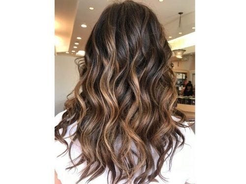 Caramel brunette balayage deals