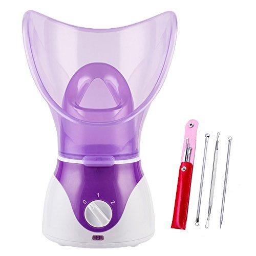 Beauty Nymph Spa Home Facial Steamer Sauna Pores with Timer and Extract Blackheads, Rejuvenate and…