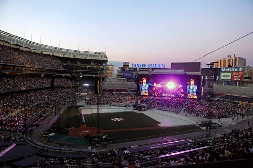 Music and Sports Lore Unite. Paul McCartney Performs at Yankee