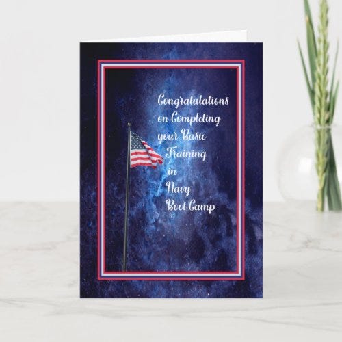 Hot Review! Navy Basic Training Boot Camp Graduation Card for $4.02 ...