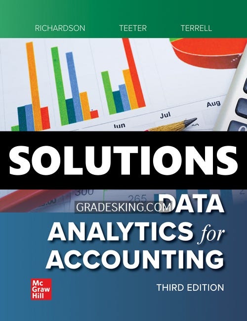 Test bank for data analytics for accounting 3rd edition richardson