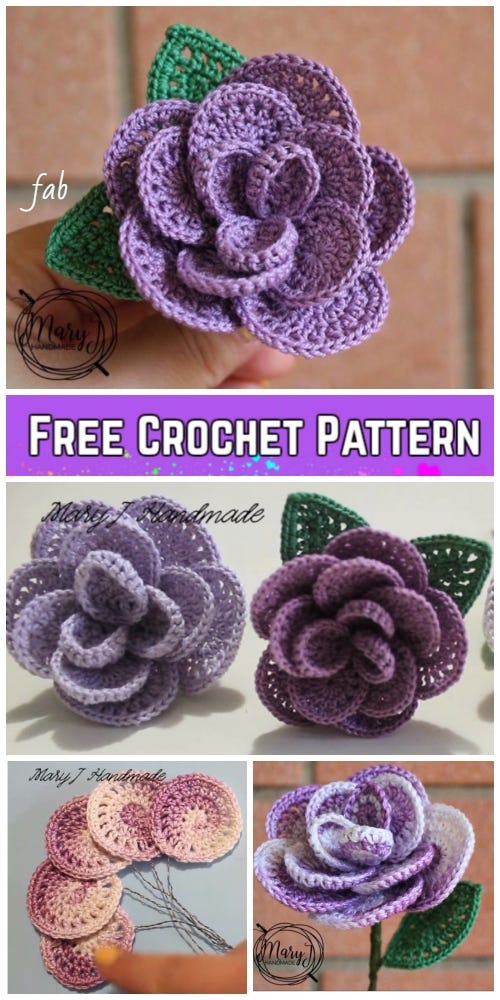 Free Crochet Flower Patterns