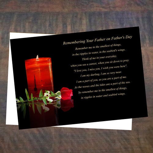 Hot Deals! Father’s Day Sympathy Remembrance Loss of Dad Card for $3.97 ...